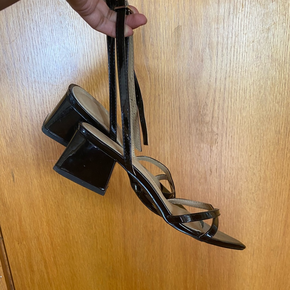 Minimalist Strappy Block Heel Sandal